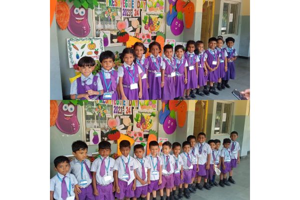 Kinder garden students had a delightful celebration on October 18,2023,in honor of fresh vegetables day ...Our students gained a deeper appreciation for fresh vegetables  and importance of vegetables.