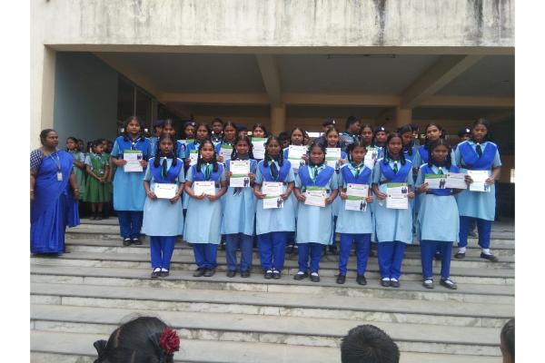Scout and Guides students participated in Thinking day awareness rally about to Avoid Drugs on 22-2-2024  Old Perungalathur Govt.Hr.Secondary School.