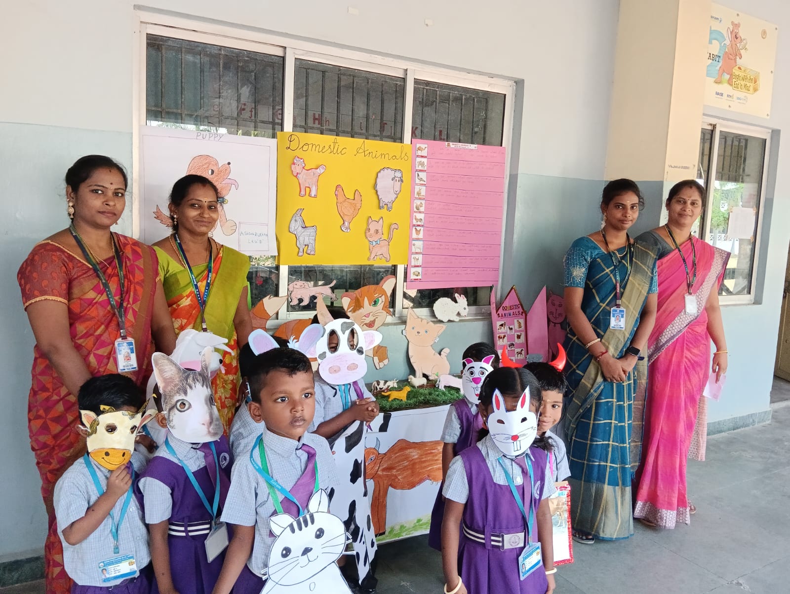 KG kids celebrated Domestic animal day on (12/10/2023)