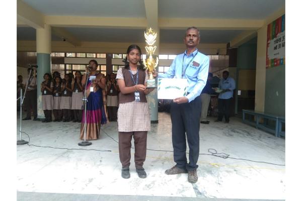 R.Varsha Won 2 nd place in Thani Thiramai conducted by RRb the school of Martial Arts Veerayogi