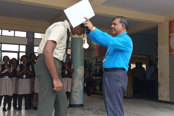 K.Nitheen won gold in Rifle-Shooting conducted by chengalpattu rifle club 31-06-2025